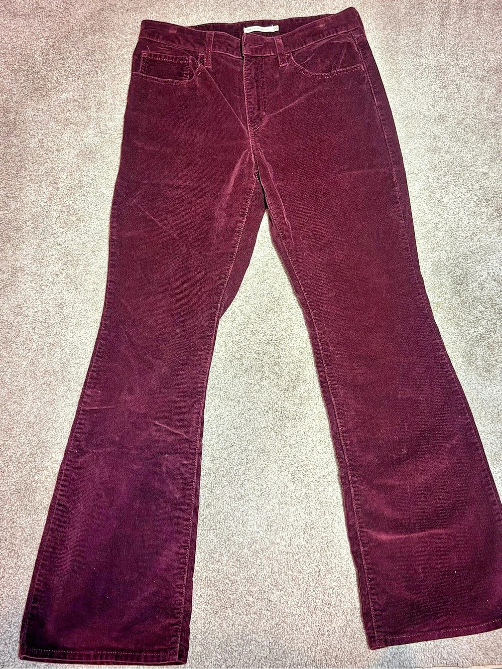 Levi's Ribcage Bootcut Corduroy Pants Jeans Waist 30